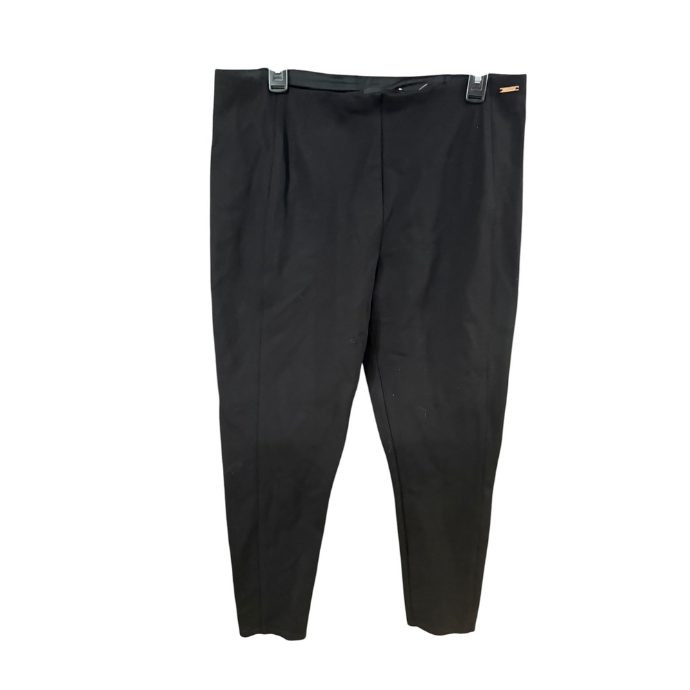 Ivanka Trump Black Compression Leggings High Rise Seamed Trousers Womens XL